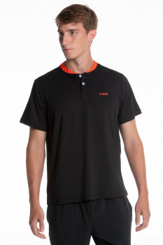სპორტული მაისური MEN'S POLO SHIRT TEAM REGULAR BLACK SIZE S