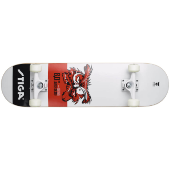 სკეიტბორდი Stiga Skateboard Owl 8.0 White