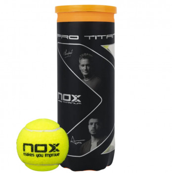 Nox, პადელის ბურთები, TUBE OF 3 PRO TITANIUM BALLS