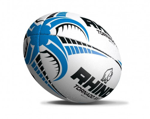 რაგბის ბურთი Rhino Tornado XV თეთრი, ზომა 5