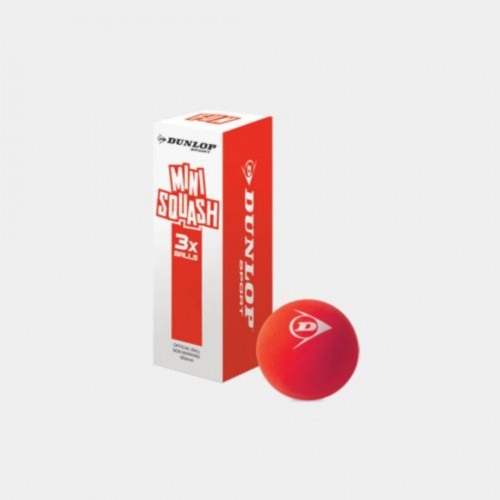 სქვოშის ბურთი Dunlop Fun Mini Squash Ball Red 3pk