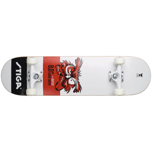 სკეიტბორდი Stiga Skateboard Owl 8.0 White