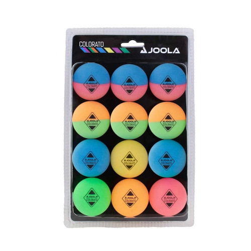 JOOLA, მაგიდის ჩოგბურთის ბურთი 12 ცალი, Ballset COLORATO