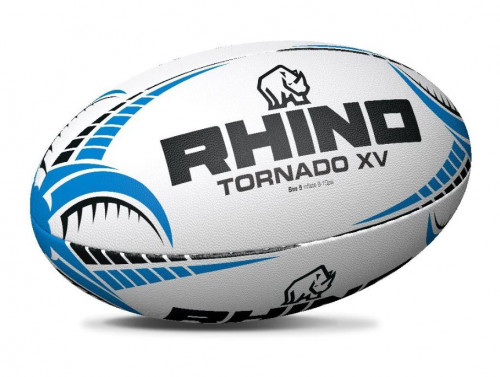 რაგბის ბურთი Rhino Tornado XV თეთრი, ზომა 5