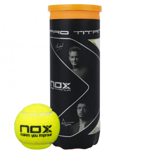Nox, პადელის ბურთები, TUBE OF 3 PRO TITANIUM BALLS