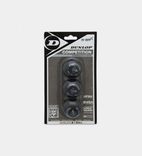 სქვოშის ბურთი 3 ც DUNLOP D SB COMP 3BBL 700074 MENS SQUASH BALLS
