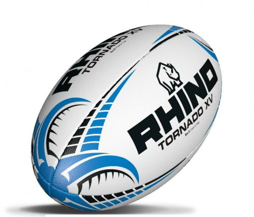 რაგბის ბურთი Rhino Tornado XV თეთრი, ზომა 5